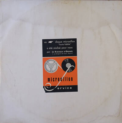 Pochette "Microsillon Services" Pochette "Microsillon Services"