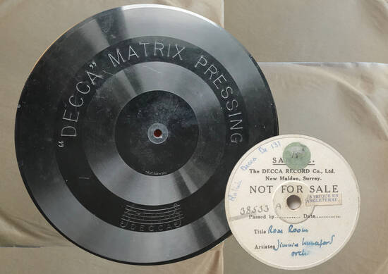 DECCA MATRIX PRESSING