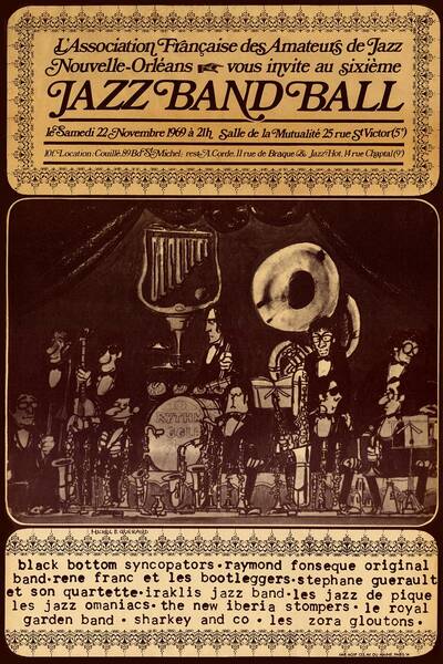 Affiche 6e JBB, Paris, 1969