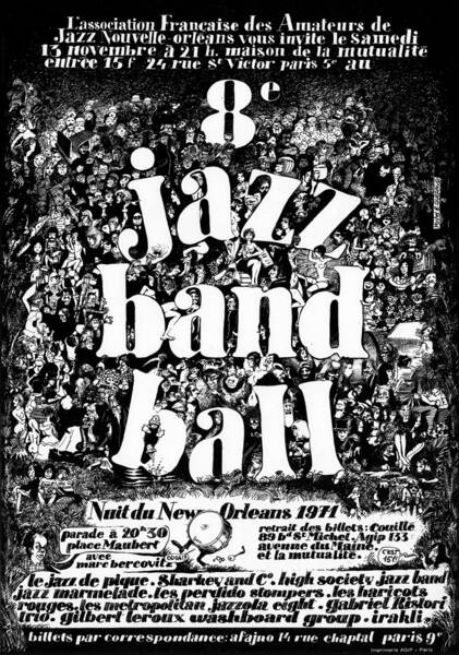 Affiche 8e JBB, Paris, 1971