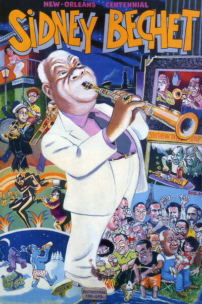 Affiche 'Sidney Bechet-Centennial'