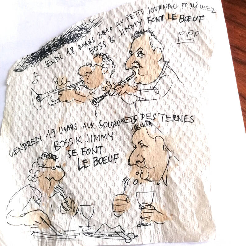 Coin de nappe 'Boss & Jimmy'