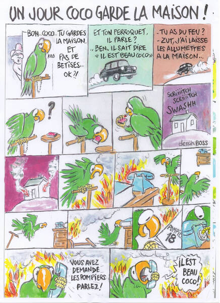 B.D. 'Un jour Coco garde la maison'