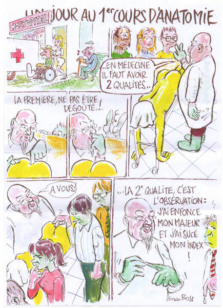 B.D. 'Un jour au 1er cours d'Anatomie'
