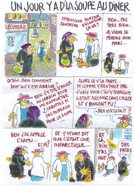 B.D. 'Un jour Y a d'la soupe au dîner'